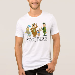 Camiseta Triblenda Oso Yogi y la rosa clásica de los amigos