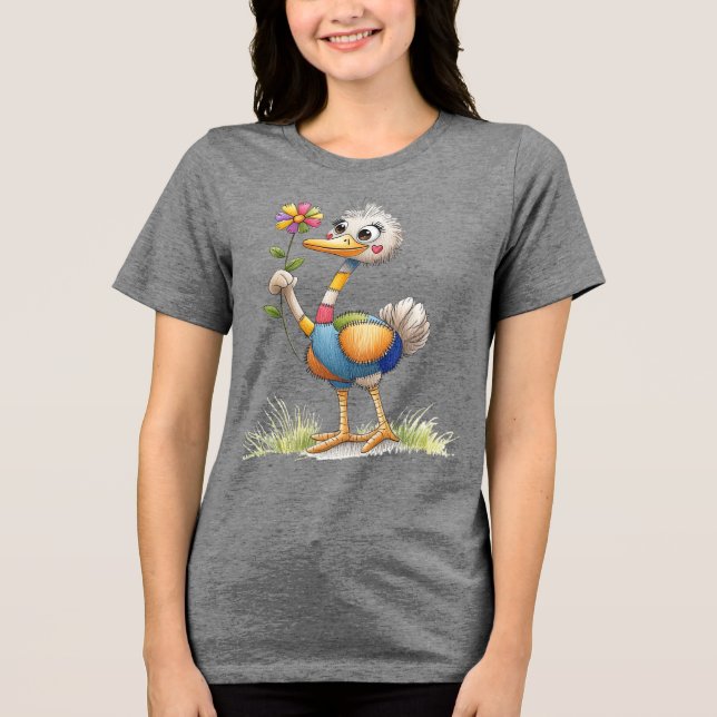 Camiseta Triblenda Ostrich cutáneo (Anverso)
