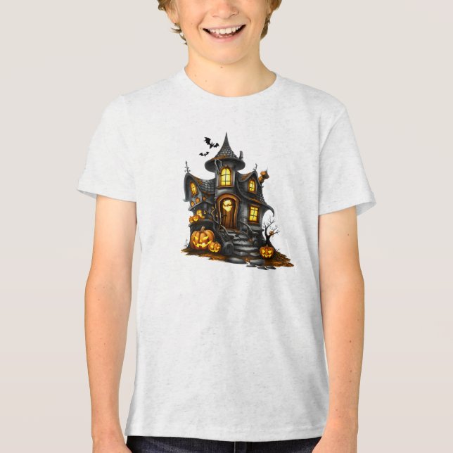 Camiseta Triblenda otoño de halloween (Anverso)