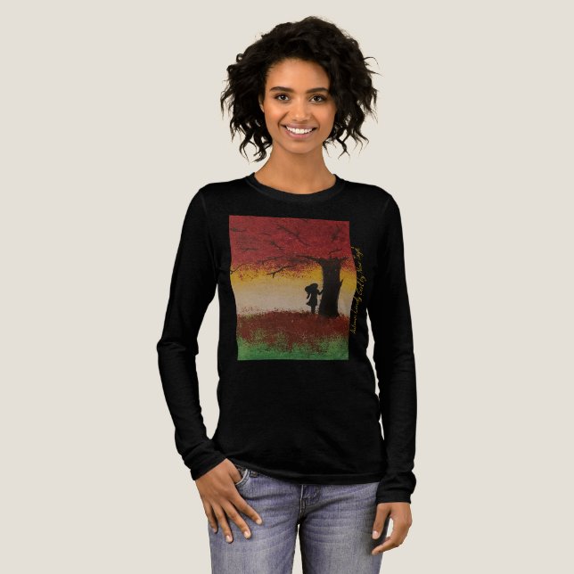 Camiseta Triblenda Otoño Lonely Chica T-Shirt (Anverso Completo)