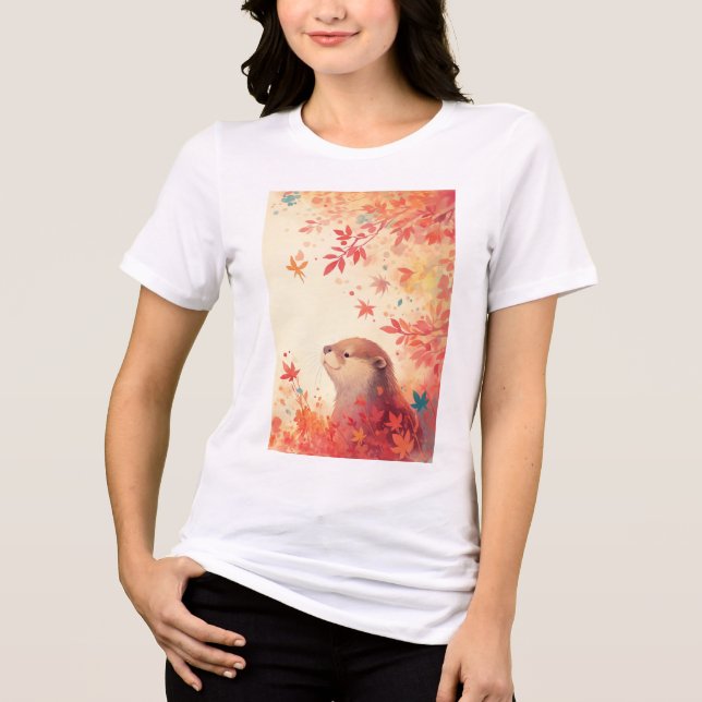 Camiseta Triblenda Otter Autumn Wonder (Anverso)