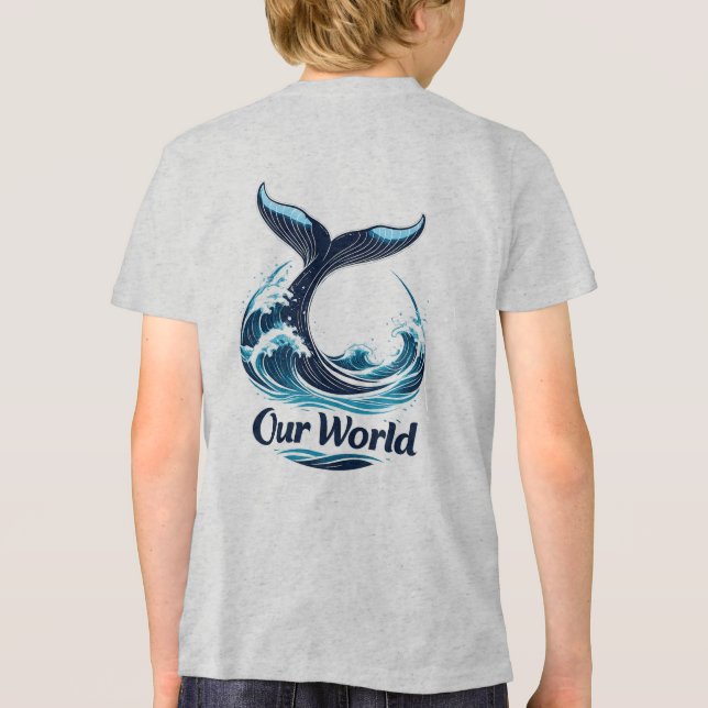 Camiseta Triblenda Our World Whale Tail Ocean Conservation (Reverso )