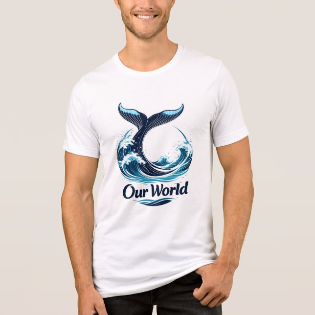 Camiseta Triblenda Our World Whale Tail Ocean Conservation (Anverso)