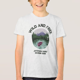 Camiseta Triblenda Outdoor Camping Wild and Free Custom Reunion 