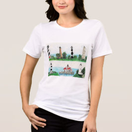 CAMISETA TRIBLENDA OUTER BANKS NORTH CAROLINA LIGHTHOUSES