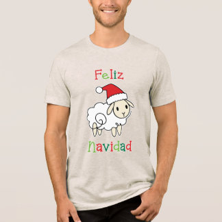 Camiseta Triblenda Oveja Navideña Adorable – Feliz Navidad