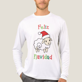 Camiseta Triblenda Oveja Navideña Adorable – Feliz Navidad