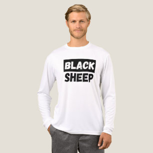 Camiseta Triblenda Oveja Negra Tipografía Negrita Diseño de Comitiva
