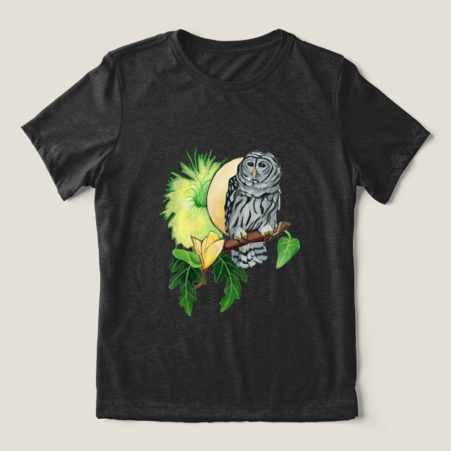 Camiseta Triblenda Oveja y luna nocturna (Diseño delantero )