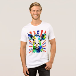 Camiseta Triblenda Ovejas divertidas de acuarela coloridas
