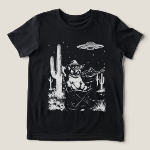 Camiseta Triblenda OVNI Cowboy Bulldog francés