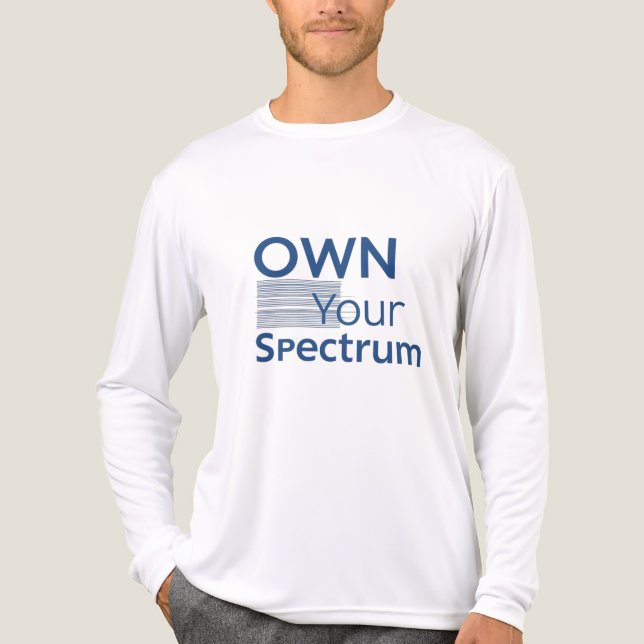 Camiseta Triblenda Own Your Spectrum – Autism Awareness Month Blue  (Anverso )