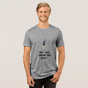 Camiseta Triblenda Padre e hijo Pegatina de béisbol - hijo de padre d