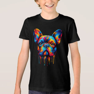 Camiseta Triblenda Paint Drip Bulldog francés