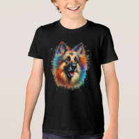 Paint Splatter German Shepherd