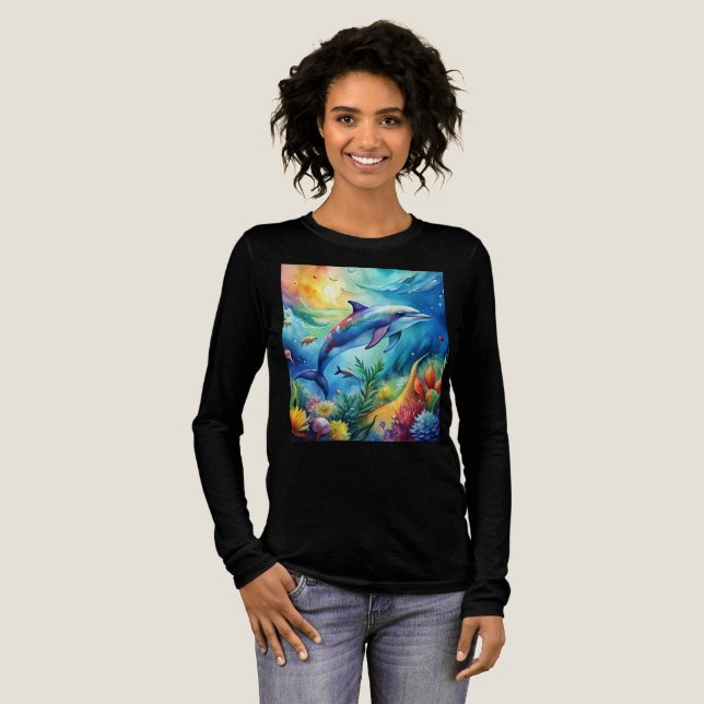 Camiseta Triblenda Painted Dolphin (Anverso Completo)