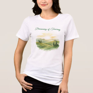 Camiseta Triblenda Paisaje acuático Toscana Italia