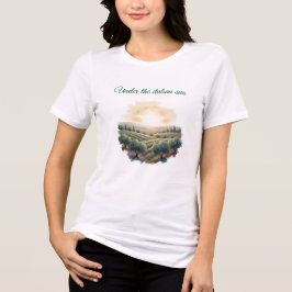 Camiseta Triblenda Paisaje acuático Toscana Italia Oliver Trees