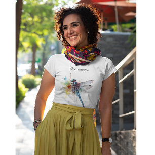 Camiseta Triblenda Paisaje de sueños de libélula, personalizado