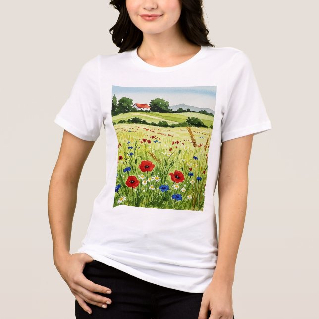 Camiseta Triblenda Paisaje rural (Anverso)