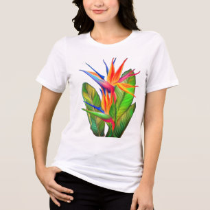 Camiseta Triblenda Pájaro de la flor del paraíso