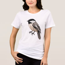 Pájaro de origami de carbonero de gorra negra mini