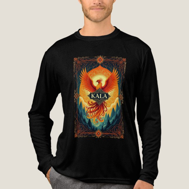 Camiseta Triblenda Pájaro Fénix mítico - Espíritu de fuego KALA (Anverso)