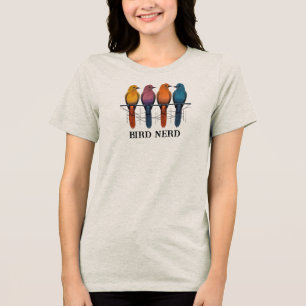 Camiseta Triblenda Pájaro Nerd __ Express tu Amigo con estilo