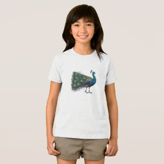 Camiseta Triblenda Pájaro pavo real Bella+Canvas Juventud Triple mezc