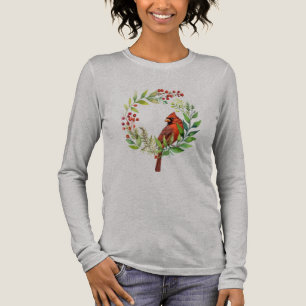 Camiseta Triblenda Pájaro Rojo Cardinal Bastante Clásico