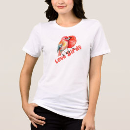 Camiseta Triblenda Pájaros de Amor de San Valentín