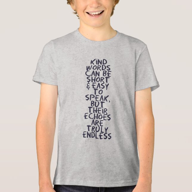 Camiseta Triblenda Palabras amables (Anverso)