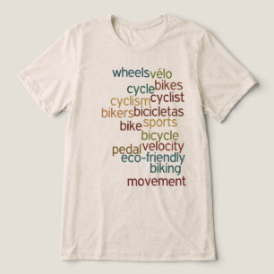 Camiseta Triblenda Palabras inspiradas en la bicicleta