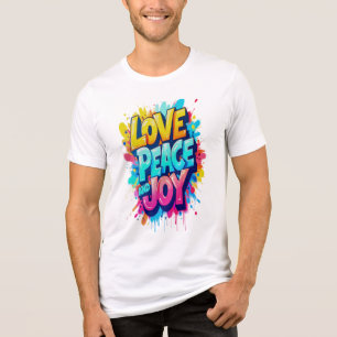 Camiseta Triblenda Palabras vibrantes: amor, paz y alegría