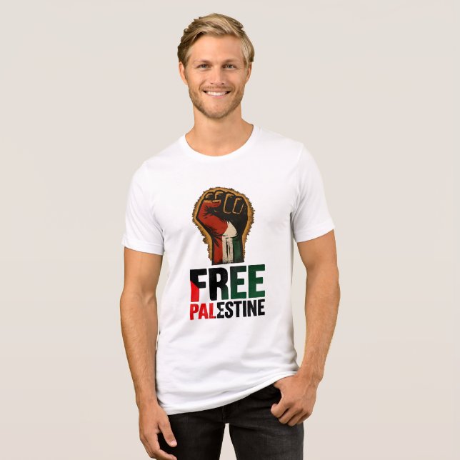 Camiseta Triblenda Palestina Libre (Anverso Completo)