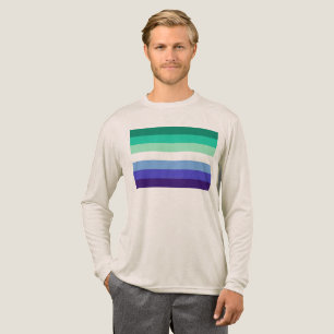 Camiseta Triblenda Paleta de la bandera de hombres gays trans-inclusi
