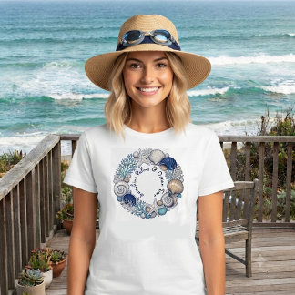 Camiseta Triblenda Palmas de sol y tiempo de océano Vibraciones de la