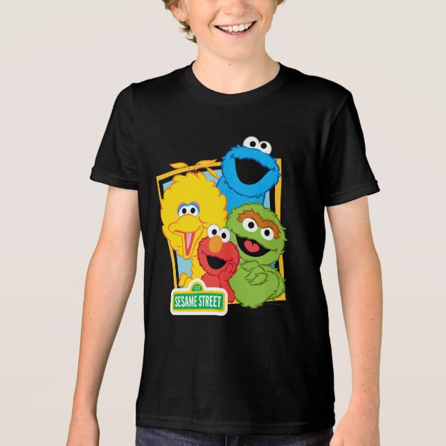 Camiseta Triblenda Pals del Sesame Street (Anverso)