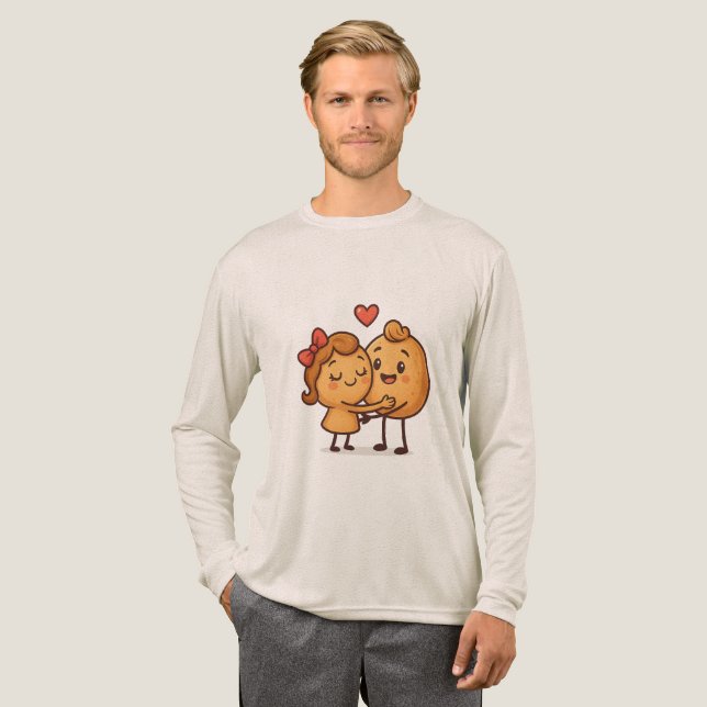 Camiseta Triblenda Pan de amor - Diseño Personalizado exclusivo y per (Anverso Completo)