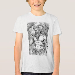 Camiseta Triblenda Pan Greek God of Nature and Music - Mythological A
