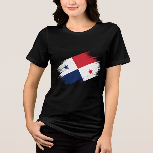 Camiseta Triblenda PANAMA Especial Regalo Turístico Negro Clásico (Anverso)