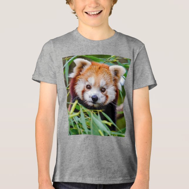 Camiseta Triblenda Panda rojo (Anverso)