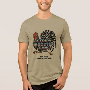 Camiseta Triblenda Pandilla del Gallo de Rayas Tendencia Operacional