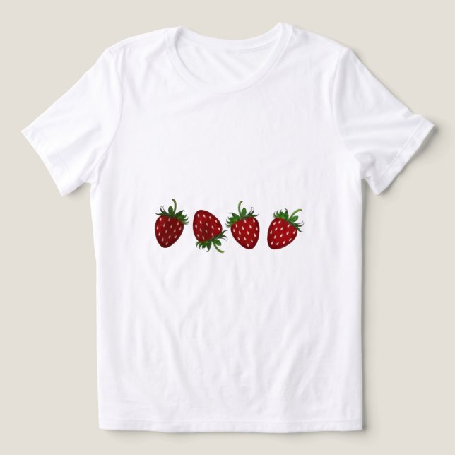 Camiseta Triblenda Panel de Fresa (Diseño delantero )