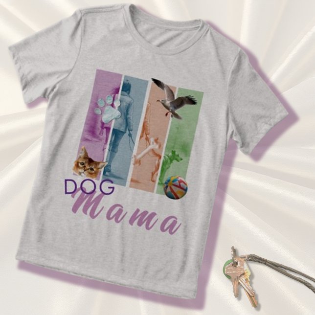 Camiseta Triblenda Paneles de pincel Perro Mama Trendy (Subido por el creador)