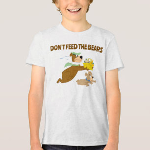 Camiseta Triblenda Pánico de Oso Yogi y Boo-Boo