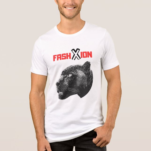 Camiseta Triblenda Panther Sketch Fashion Streetwear Graphic (Anverso)