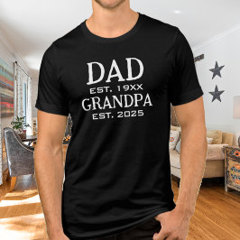 Camiseta Triblenda Papá Ascendido Al Abuelo 2025