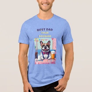 Camiseta Triblenda Papa Bulldog Francés Día del Padre