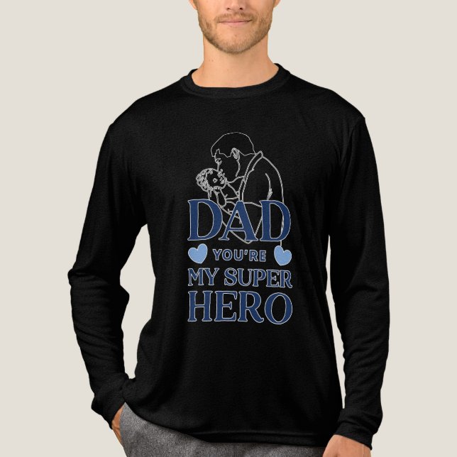 Camiseta Triblenda Papá, eres mi superhéroe (Anverso)